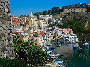Villas on the sea Procida Island Italy, Procida, Sea, Italy, Sun, Villas HD wallpaper