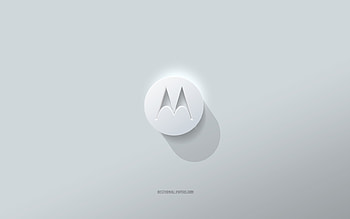 Motorola logo, white background, Motorola 3d logo, 3d art, Motorola, 3d Motorola emblem HD wallpaper