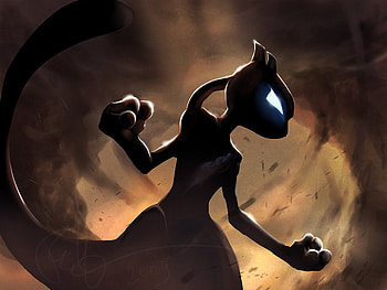 Mewtwo the Genetic Pokemon, mewtwo, cool, mew, pokemon HD wallpaper