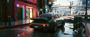 Porsche Cyberpunk 2077 In City , cyberpunk-2077, 2021-games, games, ps-games, xbox-games, pc-games, scifi, cyberpunk, porsche HD wallpaper