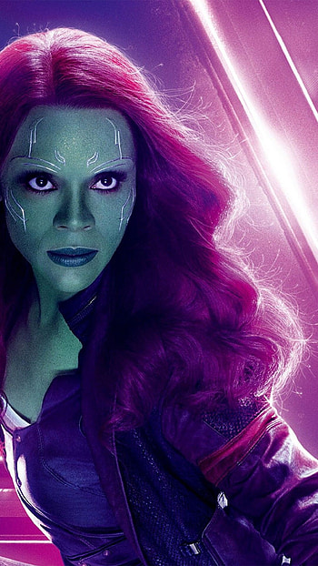Zoe Saldana, Guardians Of The Galaxy, Movies, Gamora Avengers Endgame HD phone wallpaper
