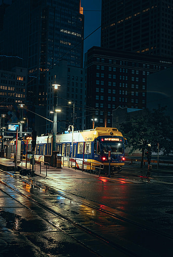 Cities, Night City, Rails, Train, Metro, Subway HD phone wallpaper