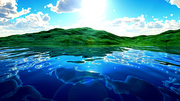 FLOATING CLOUDS, Lake, Hills, reflection, Clouds HD wallpaper