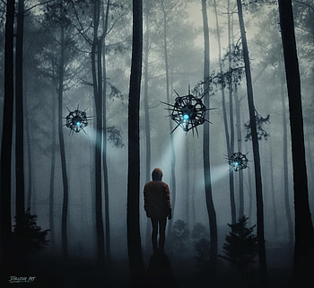 Miscellanea, Miscellaneous, Loneliness, Ufo, One, Aliens HD wallpaper