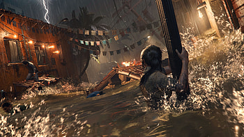 Tomb Raider characters, Game's popularity, Stunning backgrounds, Adventure in shadows HD wallpaper
