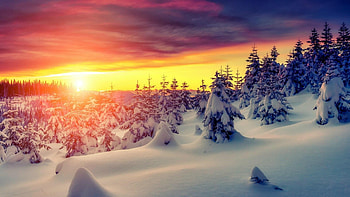 Arctic sunset , Arctic sunset, Nature HD wallpaper