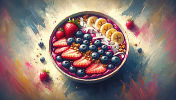 Vibrant Acai Bowl, acai bowl, berry HD wallpaper