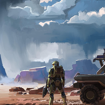 Artwork, video game, Halo Infinite, soldier HD wallpaper