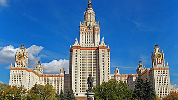 Moscow Travels, Iconic university, Evening serenity, Architectural marvel HD wallpaper