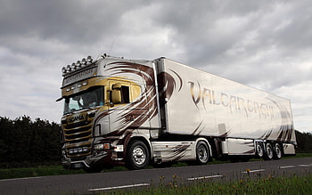 Scania R Valcarenghi, tuning Scania, Customized trucks, tuning trucks, Scania R HD wallpaper