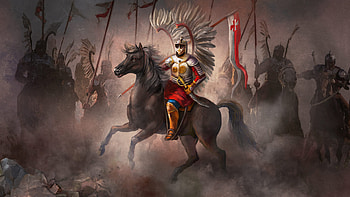 Cossacks 3 (2016) - Official Steam Trading Card - Polish Winged Hussar HD wallpaper