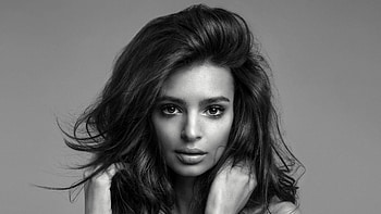 Emily Ratajkowski, Monochrome , , Striking visuals HD wallpaper
