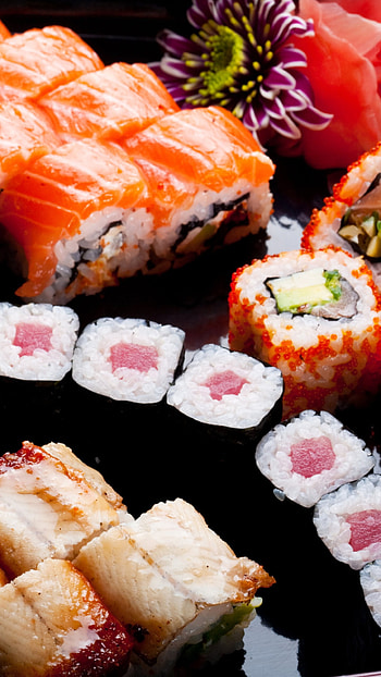 Food sushi, Flavorsome dish, Culinary delight, Authentic HD phone wallpaper