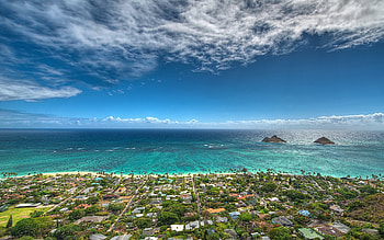 Lanikai Beach view, O'ahu , Serenity, Travel HD wallpaper