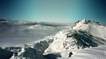 Nature, Sky, Mountains, Snow, Alps HD wallpaper