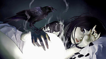 Gothic Anime, Gothic anime girl, Dark character, Gothic aesthetic HD wallpaper