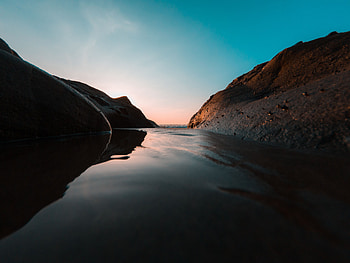 Nature, Water, Rivers, Twilight, Shore, Bank, Flow, Dusk, Stream HD wallpaper