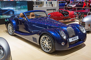 Morgan Aero 8...2015, beautiful, convertible, morgan, retro, blue, fast HD wallpaper