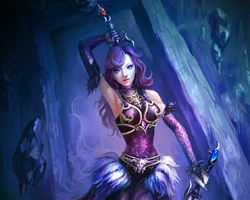 Fantasy warrior, sword, fantasy, art, woman HD wallpaper