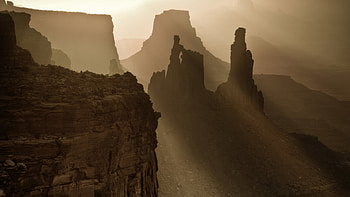 Sun Beams On The Mesa Redeux, sunrays, sunbeam, nature HD wallpaper