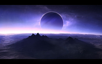 Scifi Twilight, scifi, twilight, digital-universe HD wallpaper