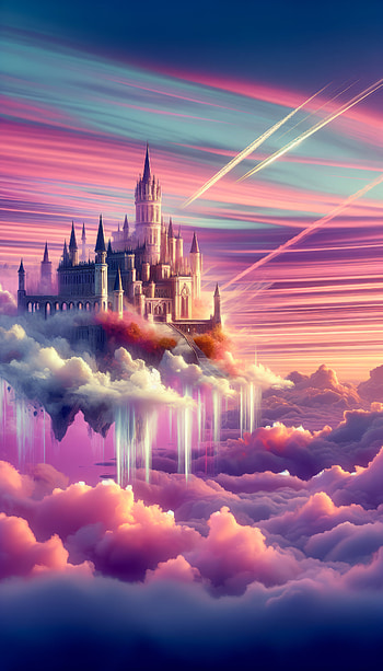 Majestic Sky Castle for s, castle, cloud, fantasy HD phone wallpaper