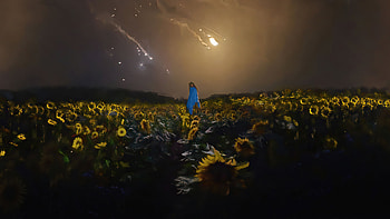 Sunflowers Battlefield , artist, artwork, digital-art, artstation HD wallpaper