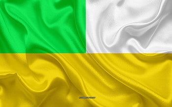 Flag of Sabanalarga, , silk texture, Sabanalarga, Colombian city, Sabanalarga flag, Colombia HD wallpaper