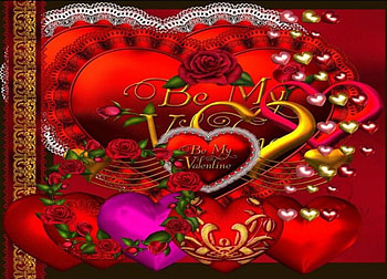 Be Mine, hearts, valentine, love HD wallpaper