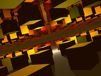 1000 Cubes, cubes, float, fractal, floatins HD wallpaper