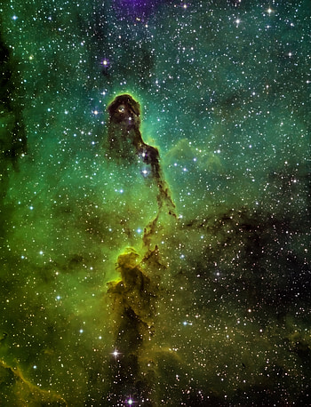 Stars, Universe, Multicolored, Motley, Nebula, Glow HD phone wallpaper
