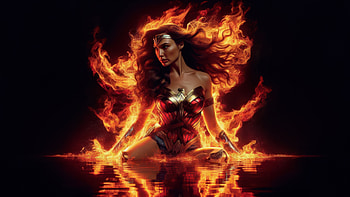 The Wonder Woman Saga, wonder-woman, superheroes, artwork, digital-art, ai, deviantart HD wallpaper