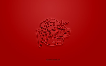Rio Grande Valley Vipers, creative 3D logo, red background, NBA G League, 3d emblem, American Basketball Club, Texas, USA, 3d art, basketball, Rio Grande Valley Vipers 3d logo HD wallpaper