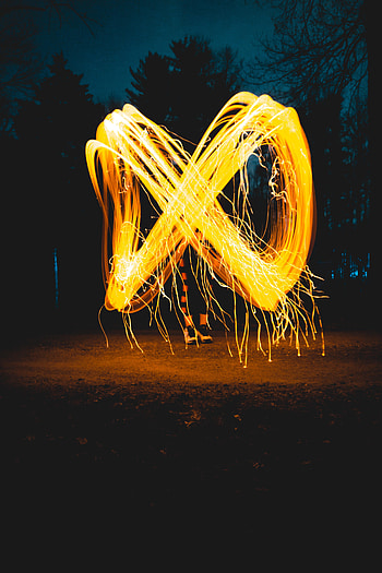 Night, Infinity, Miscellanea, Miscellaneous, Lines, Light Art HD phone wallpaper