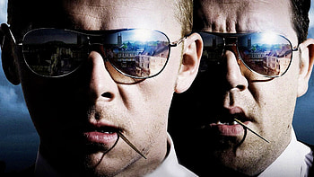 Hot Fuzz, background , Dynamic visual style, Exciting police adventure HD wallpaper