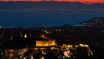 Athens by night, Captivating cityscape, Night lights, Urban graphy HD wallpaper