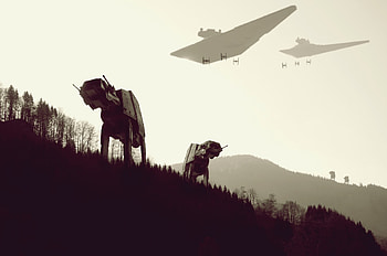 At At Walker, Star Wars, Star Destroyer, Sci Fi HD wallpaper