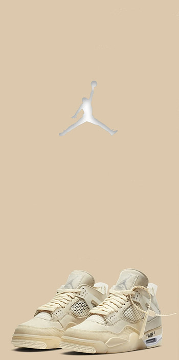 Jordan 4 off white, outdoor_shoe HD phone wallpaper