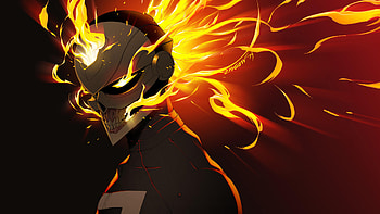 All New Ghost Rider, ghost-rider, superheroes, artist, artwork, digital-art, deviantart HD wallpaper