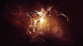 Abstract, Fire, Circles, Shine, Light, Explosion HD wallpaper