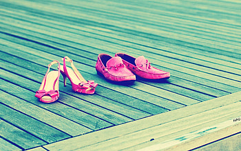 Miscellanea, Miscellaneous, Color, Girl, Man, Style, Footwear HD wallpaper