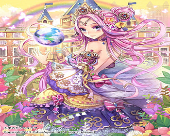 Magic of the World, magic, girl, wizard, long hair, magician, dress, pink, orginal, pretty HD wallpaper