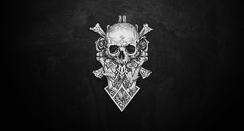 Skull Monochrome Dark Art, skull, monochrome, artist, artwork, digital-art HD wallpaper