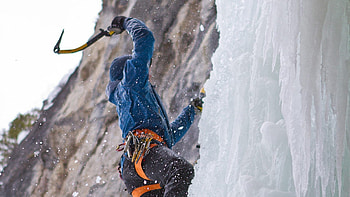 Ice climbing , Frozen adventure, Thrilling ice climbing, Vertical winter sport HD wallpaper