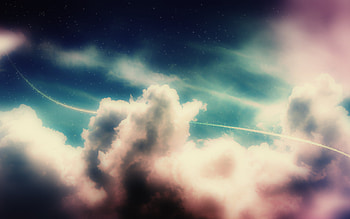 Soft sky, clouds, soft, sky, light HD wallpaper