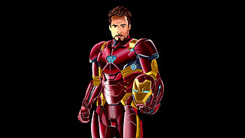 Marvel The Invincible Iron Man, iron-man, superheroes, artwork, art, digital-art, black, dark HD wallpaper