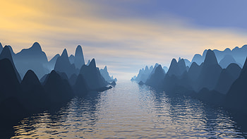 90s Raytraced Landscape Day, landscape, artist, artwork, digital-art HD wallpaper