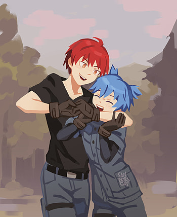Nagisa x karma, art, anime HD phone wallpaper