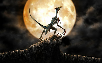 Mesozoic creatures, , Mesmerizing background, Prehistoric beauty HD wallpaper