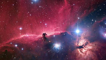 Red Digital Universe Space For Computer HD wallpaper